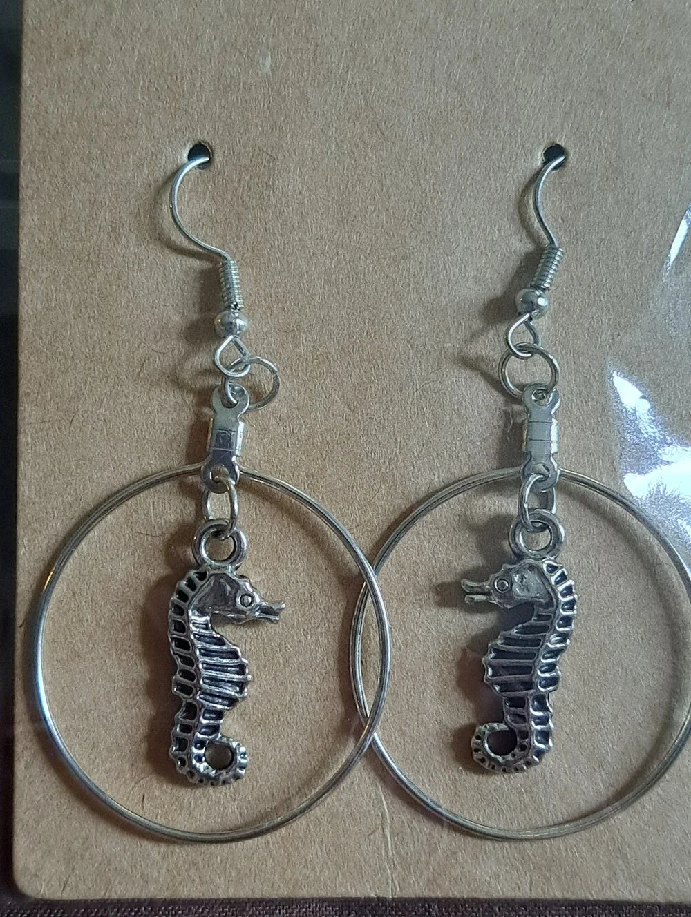 Seahorse Hoop Earrings